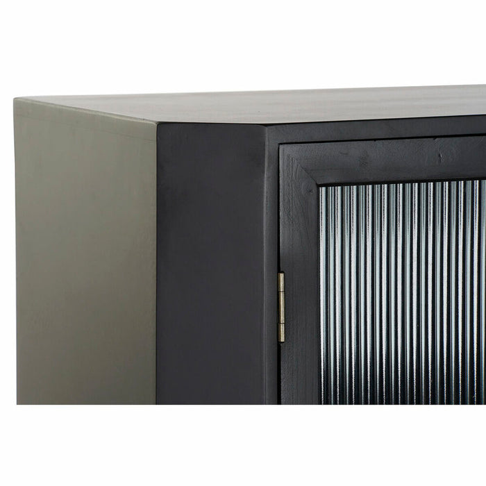 Servantă DKD Home Decor Negru Geam Auriu* MDF (120 x 38 x 100 cm)