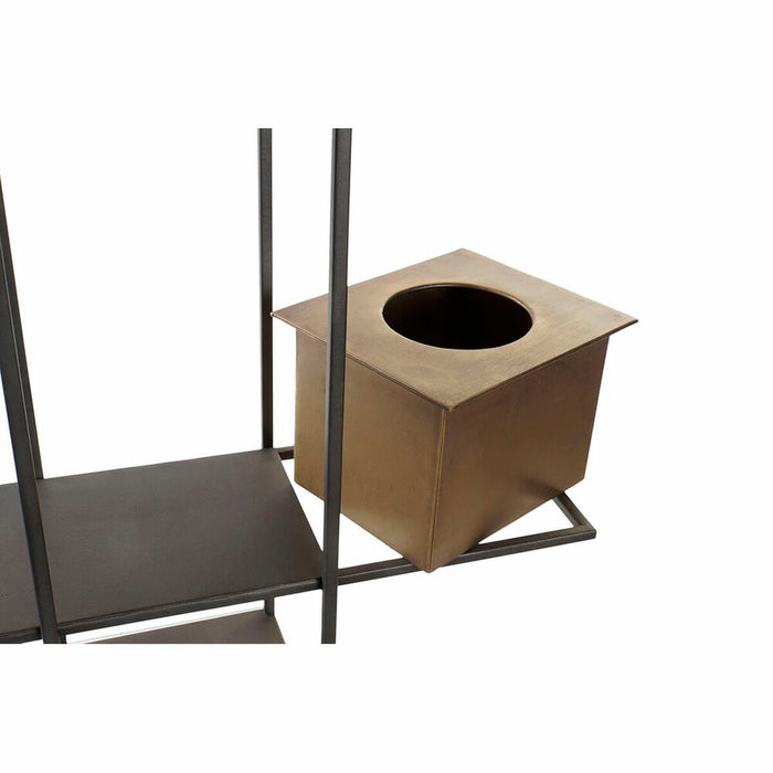 Raft DKD Home Decor Negru Metal Cupru 2 Rafturi (50 x 16 x 60 cm)