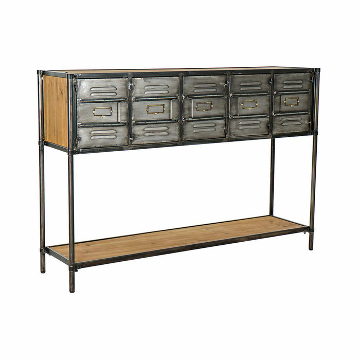 Consolă DKD Home Decor Maro Negru Metalizat Metal Brad 129,5 x 34 x 88 cm