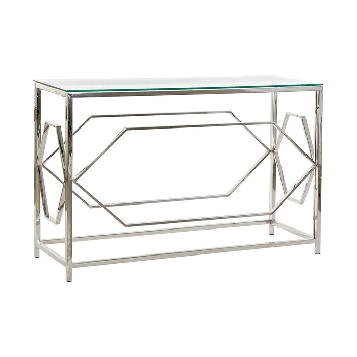 Consolă DKD Home Decor Geam Argintiu Oțel inoxidabil (120 x 40 x 78 cm)
