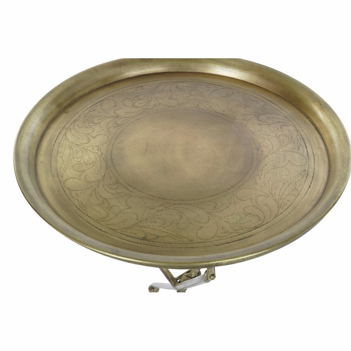 Masa laterală DKD Home Decor Auriu* Alamă (47,5 x 47,5 x 64,5 cm)