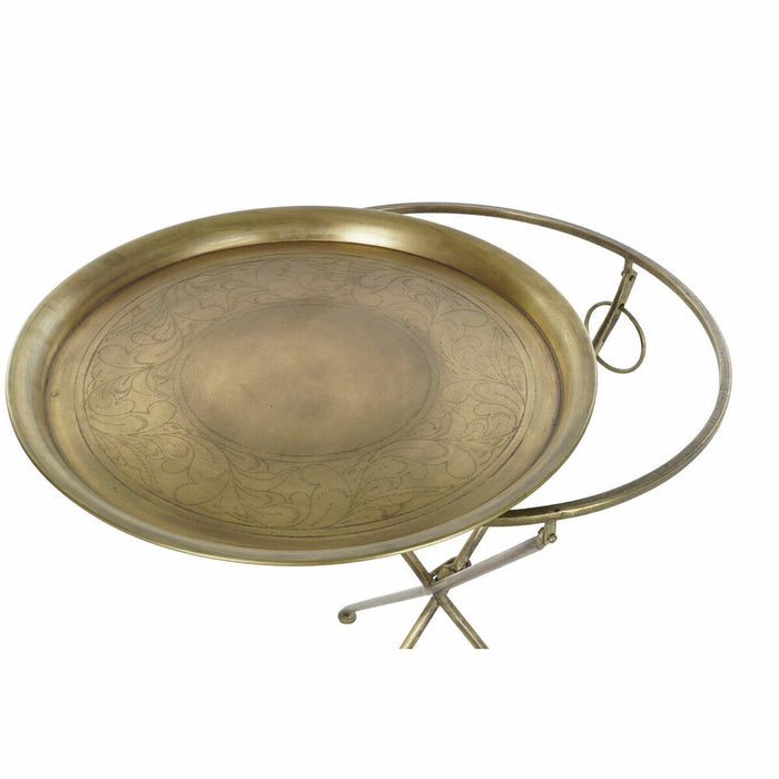 Masa laterală DKD Home Decor Auriu* Alamă (47,5 x 47,5 x 64,5 cm)