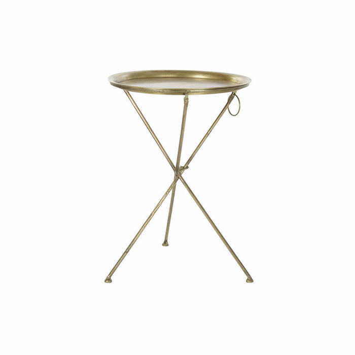 Masa laterală DKD Home Decor Auriu* Alamă (47,5 x 47,5 x 64,5 cm)