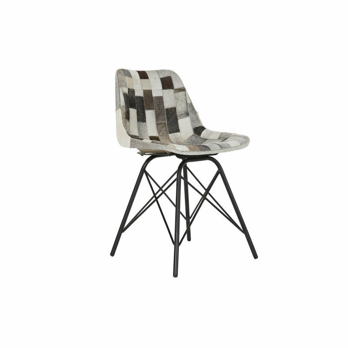 Scaun de Sufragerie DKD Home Decor Alb Negru Bej Gri 45,5 x 52 x 79 cm