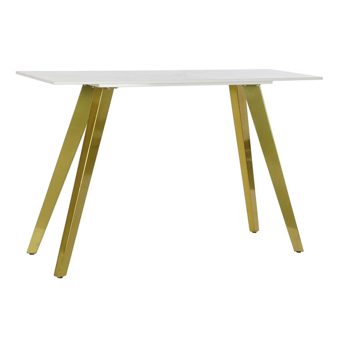Consolă DKD Home Decor Ceramică Auriu* Metal Alb Modern (120 x 40 x 76 cm)
