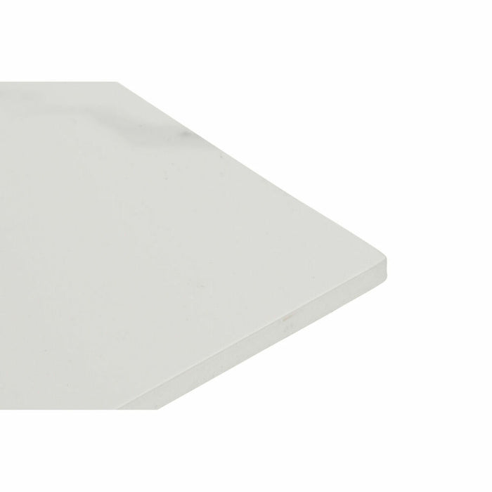Masa laterală DKD Home Decor Ceramică Auriu* Metal Alb Modern (60 x 60 x 48 cm)