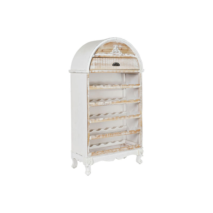 Suport pentru Sticle DKD Home Decor Alb Maro Lemn 65 x 30 x 123 cm
