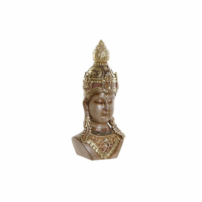 Figură Decorativă DKD Home Decor Maro Auriu* Buda Oriental 15 x 9 x 30 cm