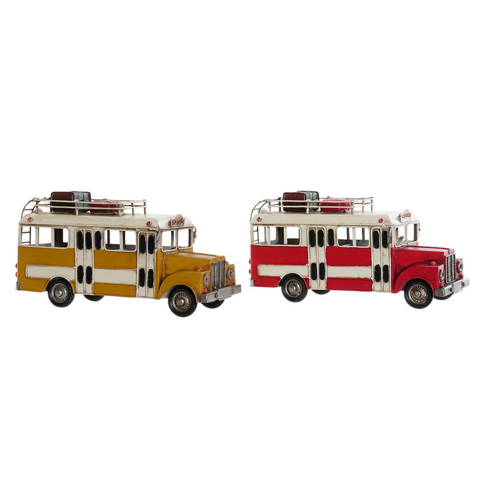 Vehicul DKD Home Decor MO-190512 Autobuz 32 x 13 x 17 cm Vintage (2 Unități)