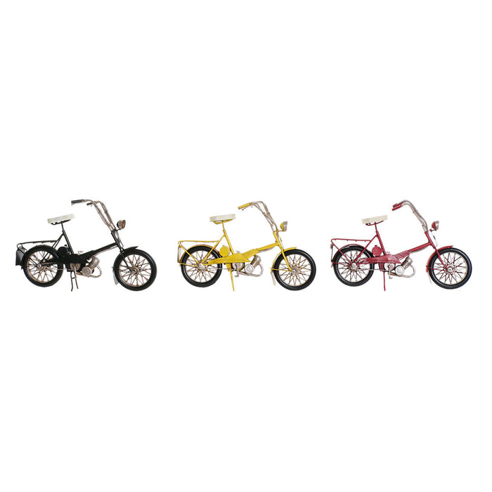Figură Decorativă DKD Home Decor Bicicletă Vintage 27 x 12 x 18 cm (3 Piese)