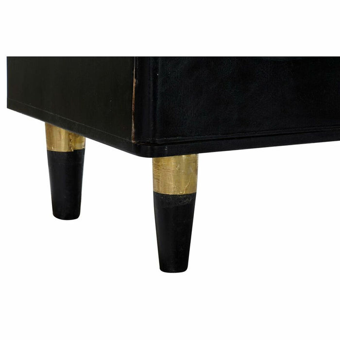 Servantă DKD Home Decor Negru Natural Ratan Lemn de mango (150 x 40 x 65 cm)