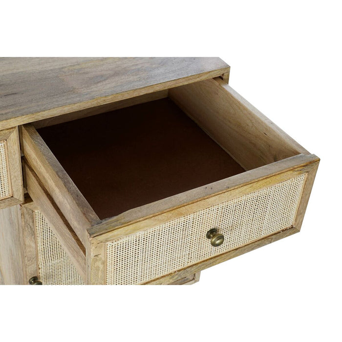 Birou DKD Home Decor Natural Negru (130 x 50 x 76 cm)