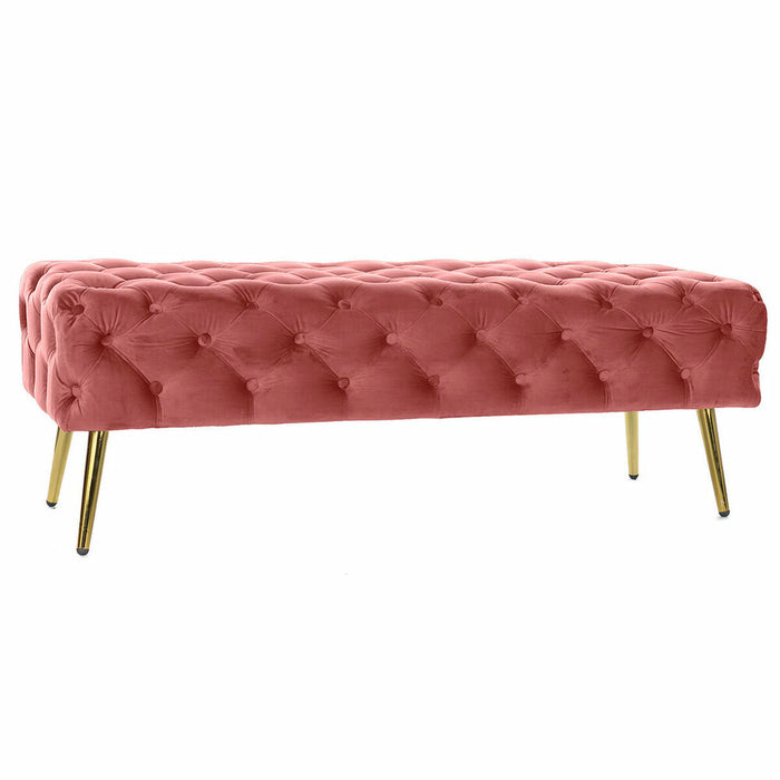 Banchetă DKD Home Decor Roz Auriu* (120 x 45 x 40 cm)