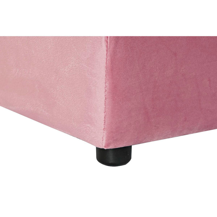 Suport pentru Picioare DKD Home Decor Roz Poliester Modern (55 x 55 x 30 cm)