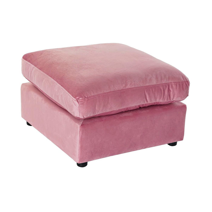 Suport pentru Picioare DKD Home Decor Roz Poliester Modern (55 x 55 x 30 cm)