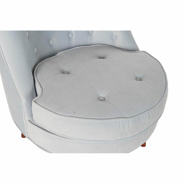 Fotoliu DKD Home Decor Maro Albastru celest Lemn Plastic 65 x 69 x 80 cm