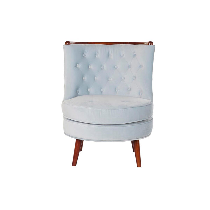 Fotoliu DKD Home Decor Maro Albastru celest Lemn Plastic 65 x 69 x 80 cm