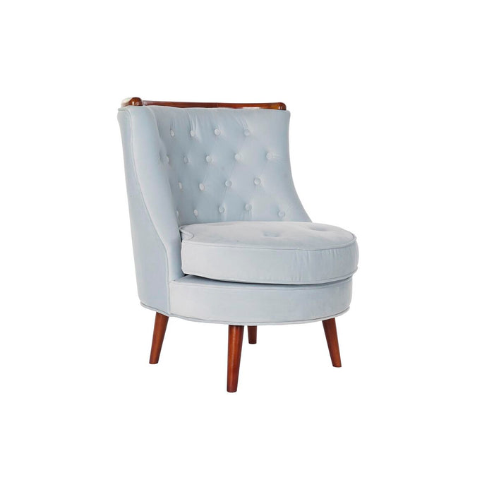 Fotoliu DKD Home Decor Maro Albastru celest Lemn Plastic 65 x 69 x 80 cm