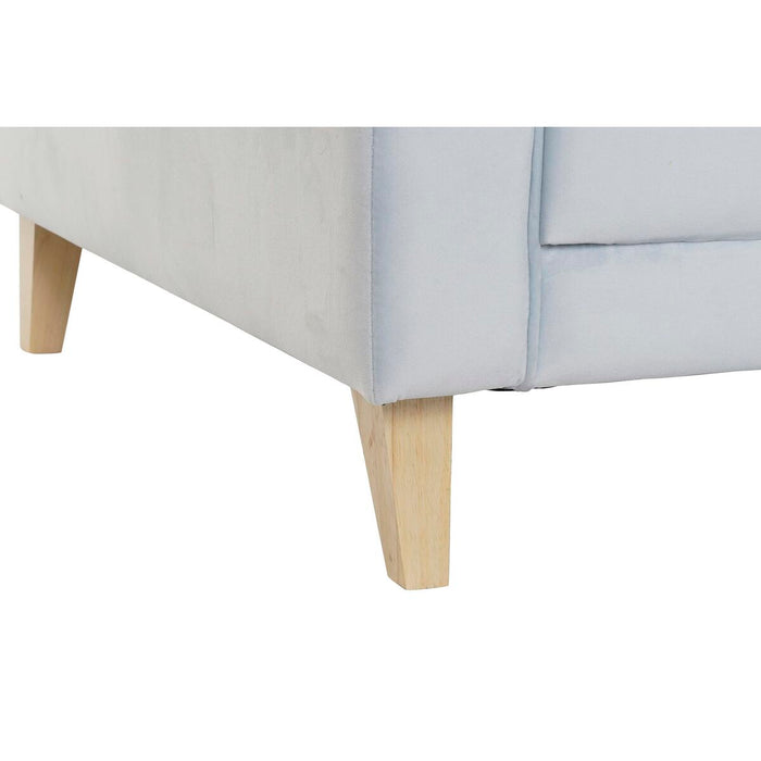 Canapea DKD Home Decor Albastru Albastru celest Lemn Modern Sixties 136 x 76 x 82 cm