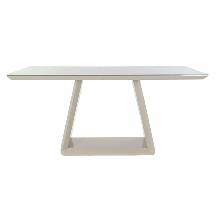 Masă de Sufragerie DKD Home Decor Geam Gri Lemn MDF (160 x 90 x 75 cm)