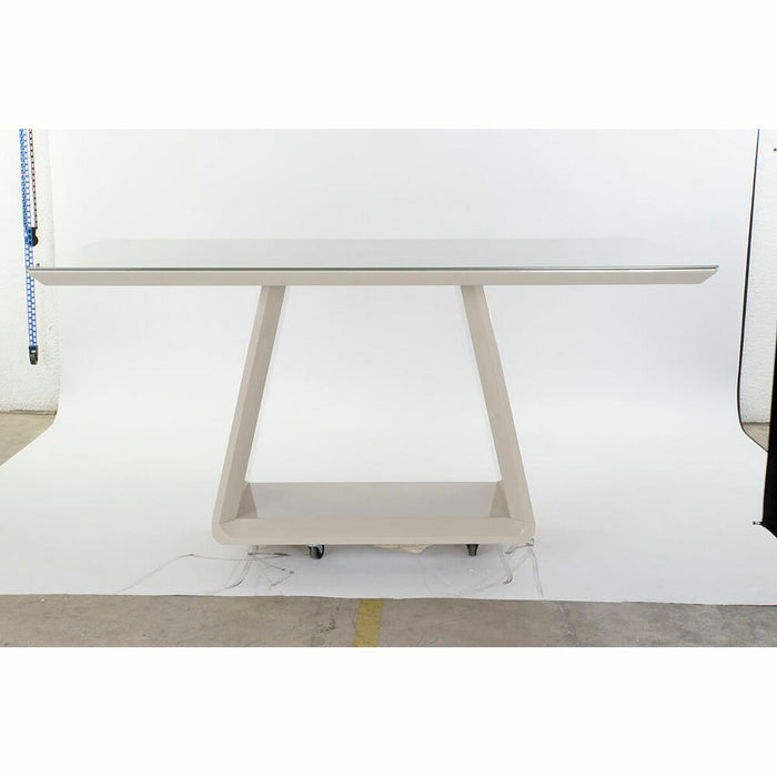 Masă de Sufragerie DKD Home Decor Geam Gri Lemn MDF (160 x 90 x 75 cm)