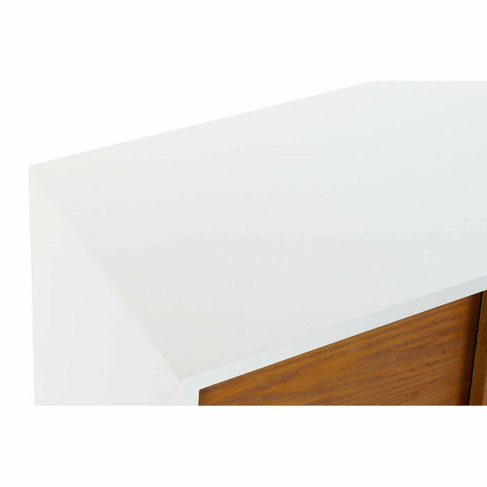 Mobilă TV DKD Home Decor Alb 100 x 40 x 50 cm Maro Lemn MDF
