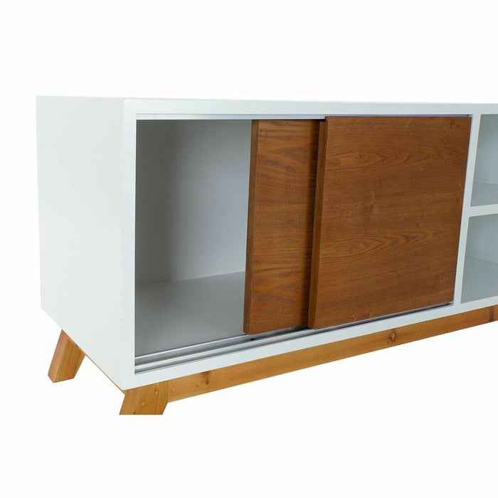 Mobilă TV DKD Home Decor Alb 100 x 40 x 50 cm Maro Lemn MDF