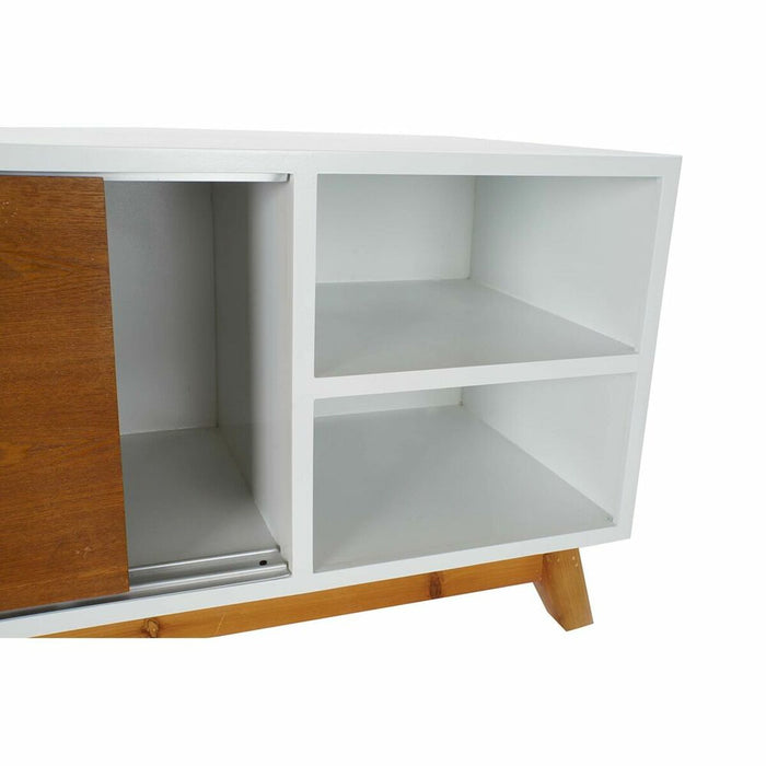 Mobilă TV DKD Home Decor Alb 100 x 40 x 50 cm Maro Lemn MDF