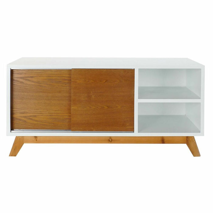 Mobilă TV DKD Home Decor Alb 100 x 40 x 50 cm Maro Lemn MDF