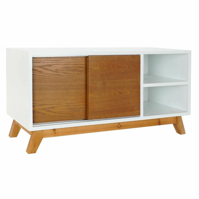 Mobilă TV DKD Home Decor Alb 100 x 40 x 50 cm Maro Lemn MDF