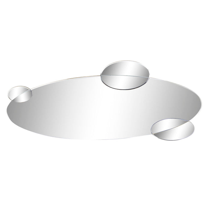 Oglindă de perete DKD Home Decor Negru Multicolor Lemn Geam Modern Cercuri 120 x 2 x 49 cm