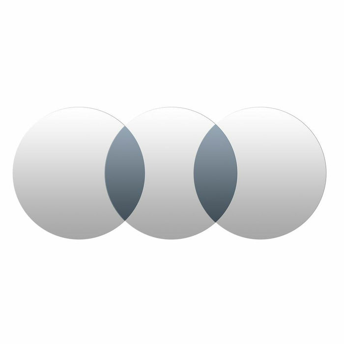 Oglindă de perete DKD Home Decor Geam Cercuri (118.5 x 2 x 50 cm)