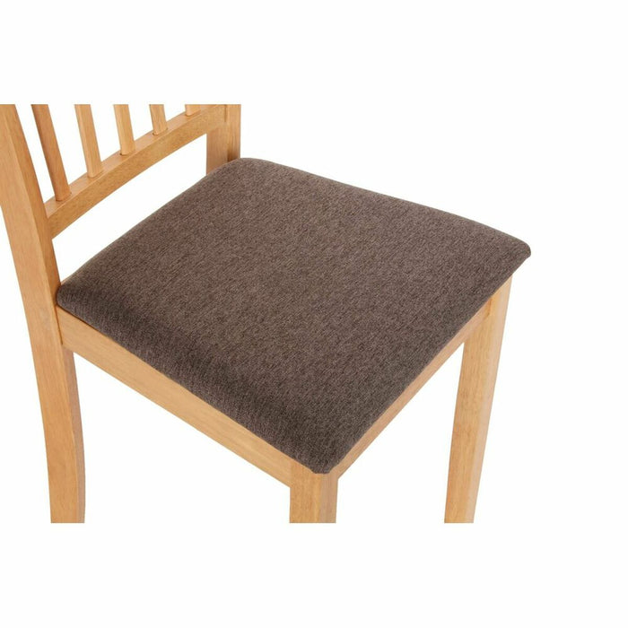 Set de Masă cu 6 Scaune DKD Home Decor Maro Deschis Dub Lemn MDF (1,4 x 80 x 74 cm) (93 cm)