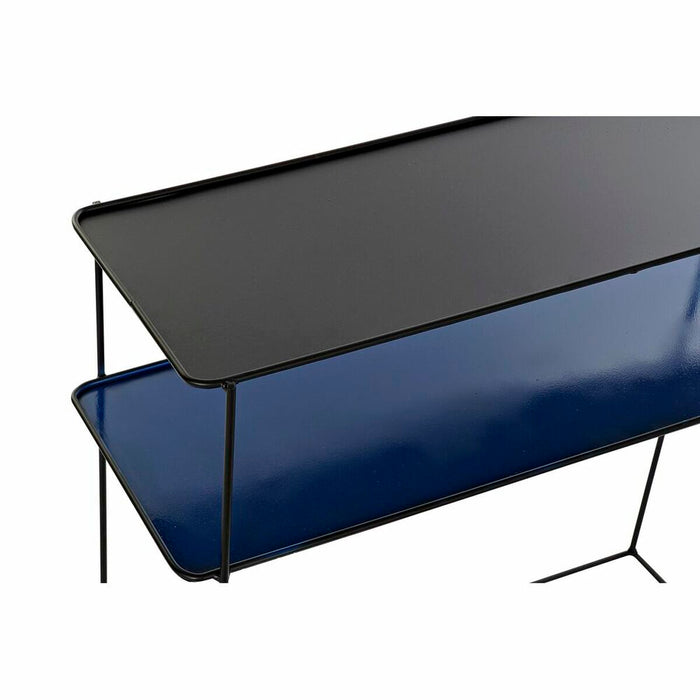 Consolă DKD Home Decor Negru Albastru Metal Modern (70 x 27 x 45 cm) (2 Unități)