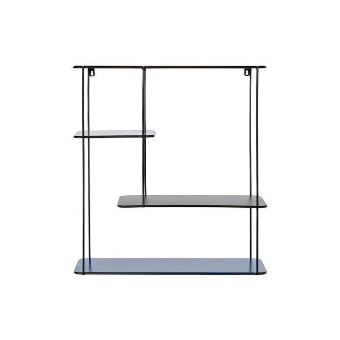 Raft DKD Home Decor Negru Metal Bleumarin 2 Rafturi (50 x 16 x 60 cm)