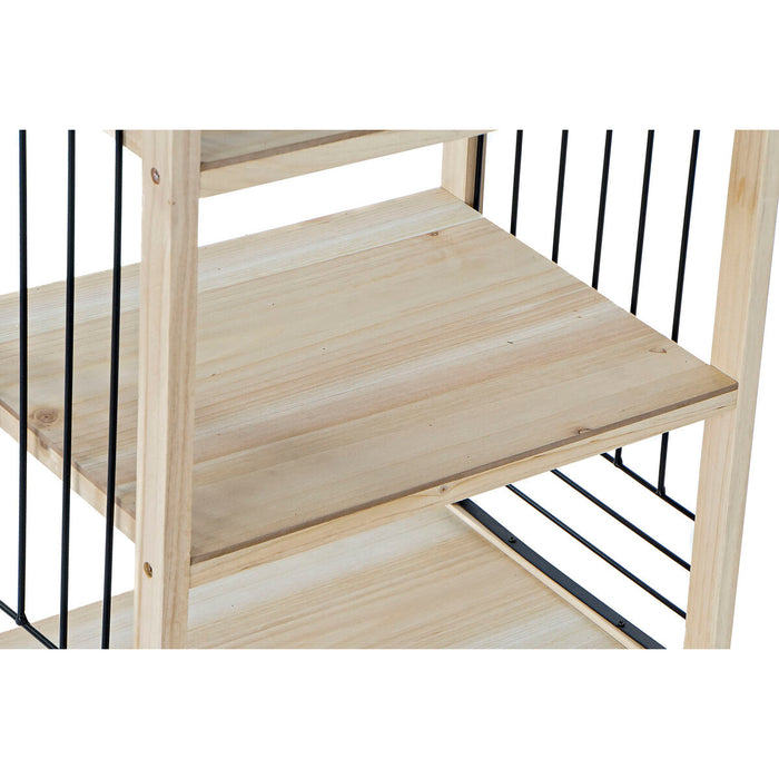 Raft DKD Home Decor Natural Negru Metal Lemn 4 Rafturi (40 x 28 x 80 cm)