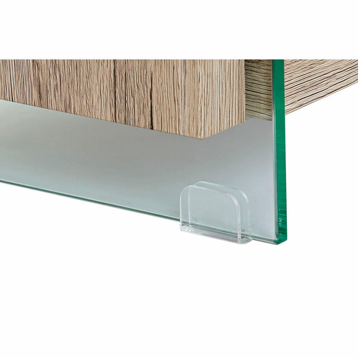 Mobilă TV DKD Home Decor Natural Sticlă Temperată Lemn MDF 140 x 40 x 47 cm