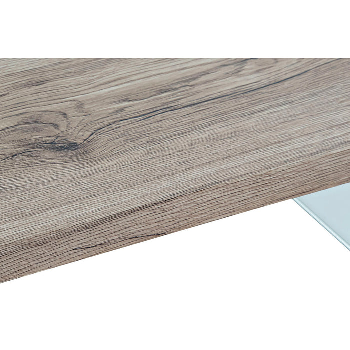 Masa de Cafea DKD Home Decor Sticlă Temperată Lemn MDF 80 x 80 x 35 cm