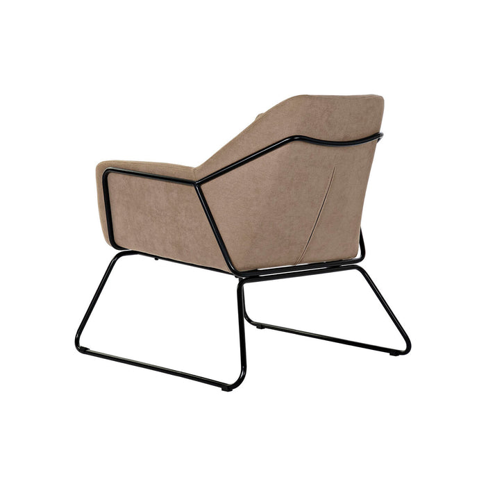 Fotoliu DKD Home Decor Negru Bej Metal 75 x 76 x 81 cm