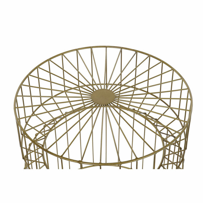 Masa laterală DKD Home Decor Auriu* Metal (40,5 x 40,5 x 46 cm)