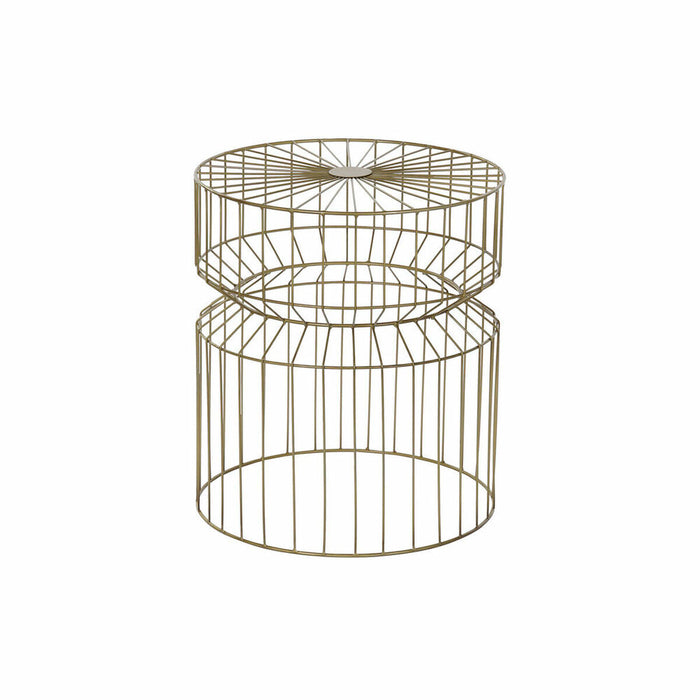 Masa laterală DKD Home Decor Auriu* Metal (40,5 x 40,5 x 46 cm)