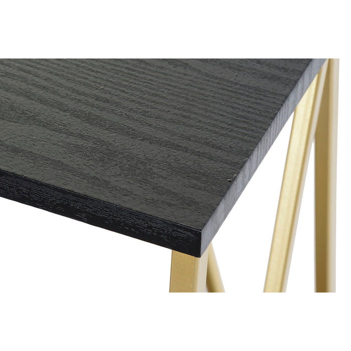Consolă DKD Home Decor Negru Auriu* Lemn Metal 81,5 x 36 x 71,5 cm