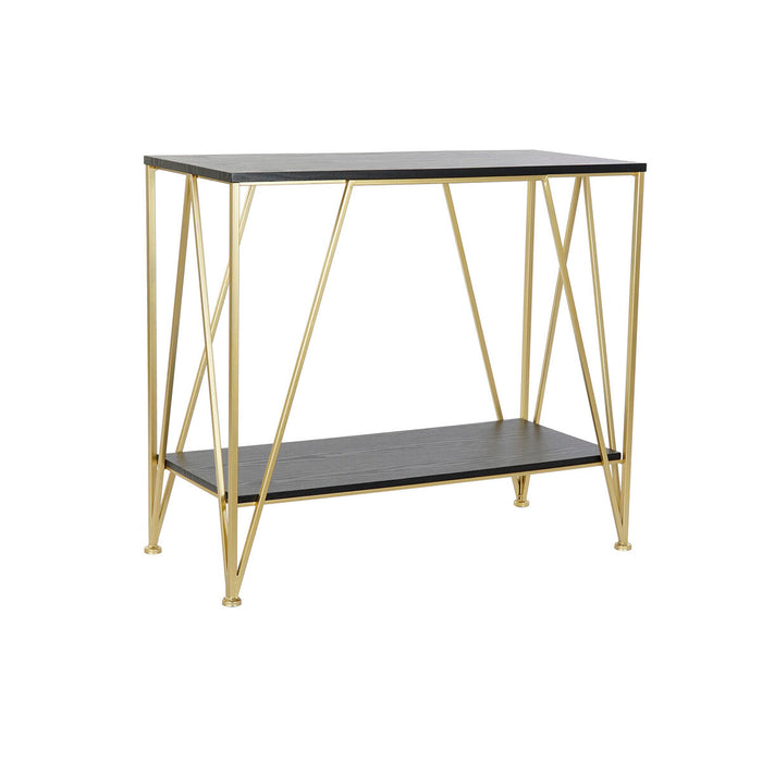 Consolă DKD Home Decor Negru Auriu* Lemn Metal 81,5 x 36 x 71,5 cm
