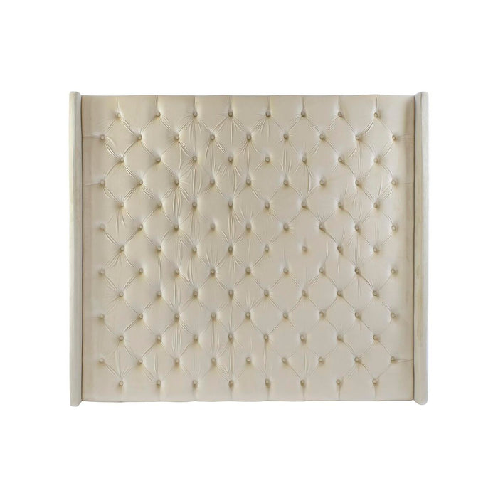 Tăblie de Pat DKD Home Decor Crem Plastic Lemn MDF 194 x 20 x 170 cm