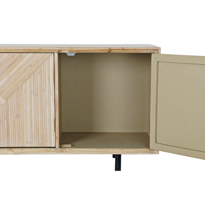 Servantă DKD Home Decor Brad Natural Metal Lemn MDF (140 x 40 x 62 cm)