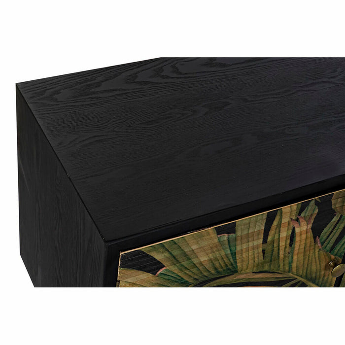Servantă DKD Home Decor Negru Brad Metal MDF Verde