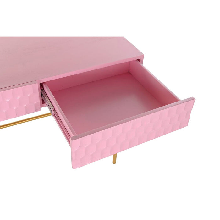 Consolă DKD Home Decor Roz Auriu* Metal Lemn de mango Modern (90 x 45 x 74 cm)