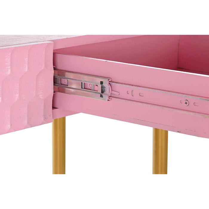 Consolă DKD Home Decor Roz Auriu* Metal Lemn de mango Modern (90 x 45 x 74 cm)