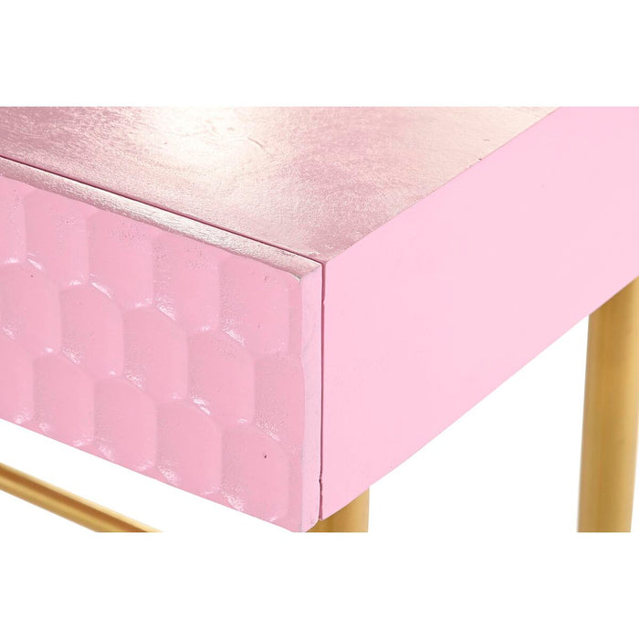 Consolă DKD Home Decor Roz Auriu* Metal Lemn de mango Modern (90 x 45 x 74 cm)