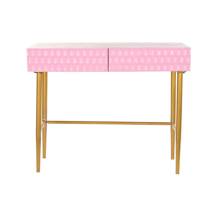 Consolă DKD Home Decor Roz Auriu* Metal Lemn de mango Modern (90 x 45 x 74 cm)